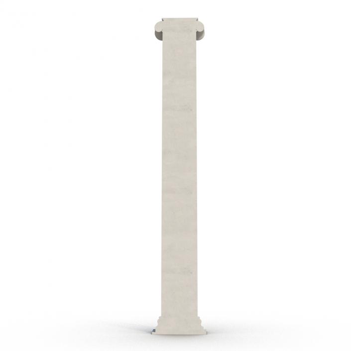 3D Pilaster Ionic Greco Roman