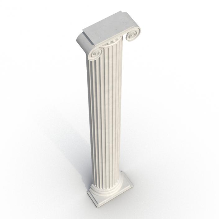 3D Pilaster Ionic Greco Roman