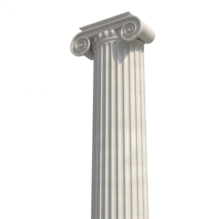 3D Pilaster Ionic Greco Roman