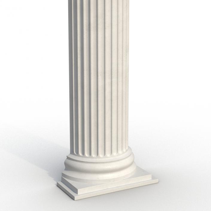 3D Pilaster Ionic Greco Roman