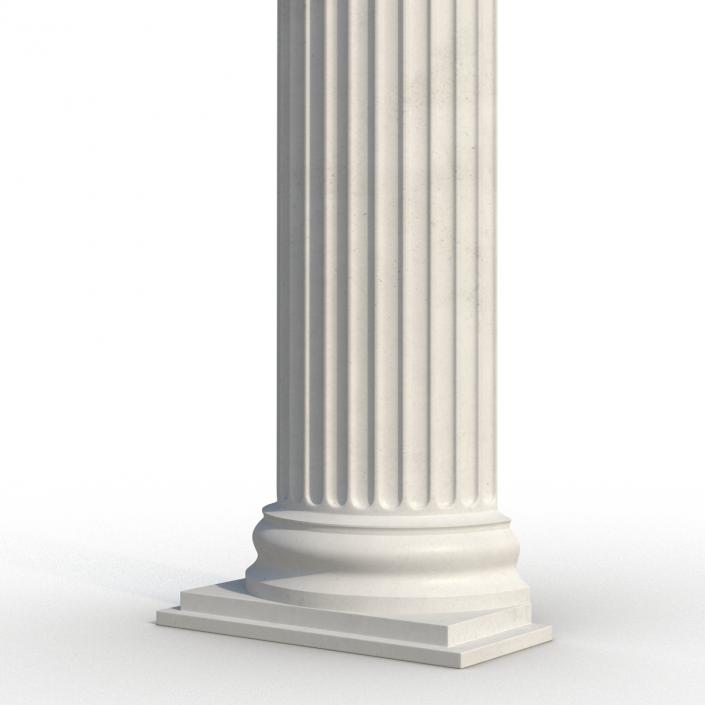 3D Pilaster Ionic Greco Roman