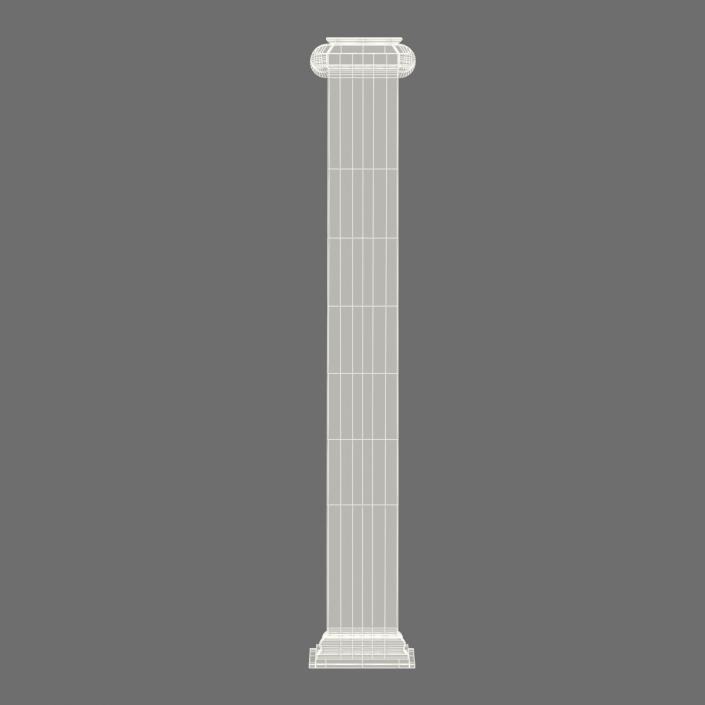 3D Pilaster Ionic Greco Roman