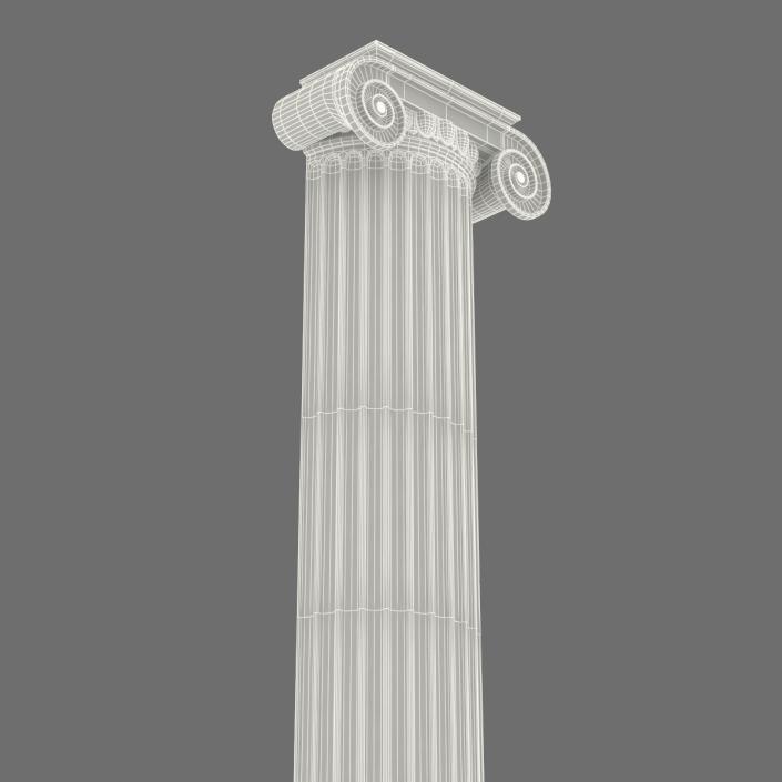 3D Pilaster Ionic Greco Roman