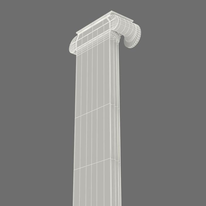 3D Pilaster Ionic Greco Roman