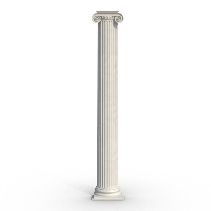 3D Pilasters Ionic Greco Roman Set