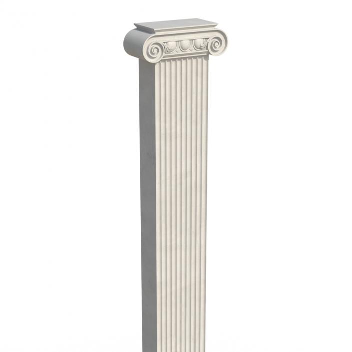 3D Pilasters Ionic Greco Roman Set