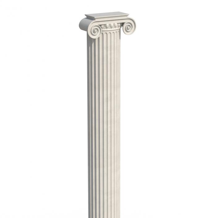 3D Pilasters Ionic Greco Roman Set