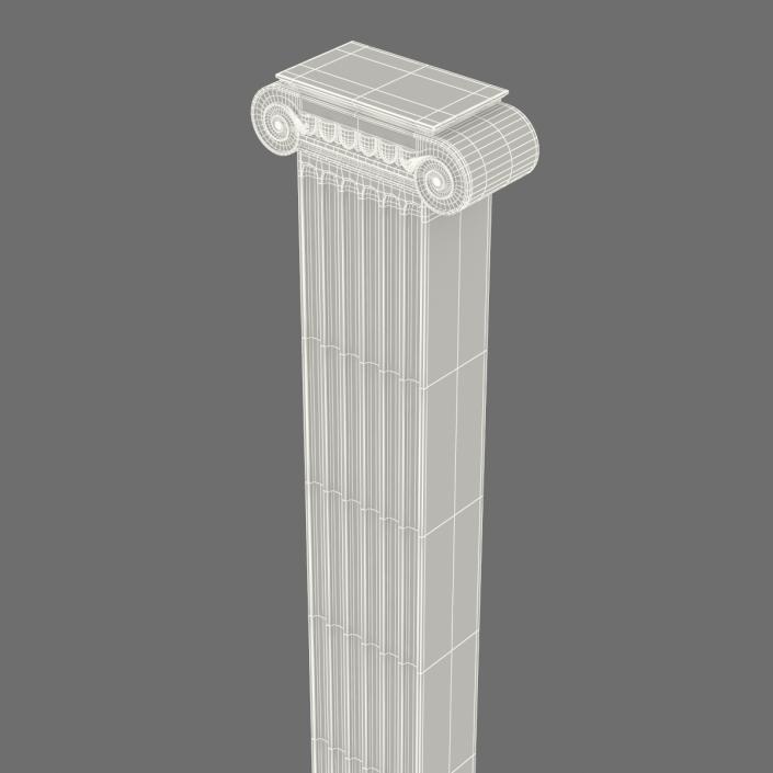 3D Pilasters Ionic Greco Roman Set