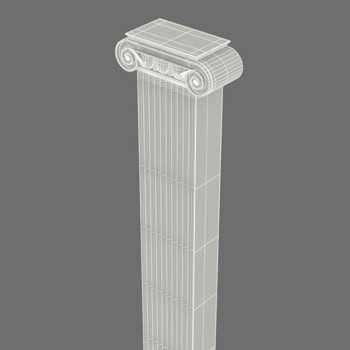 3D Pilasters Ionic Greco Roman Set