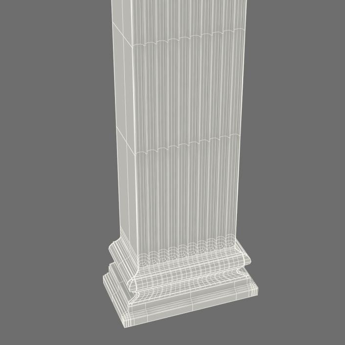 3D Pilasters Ionic Greco Roman Set