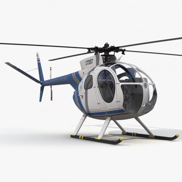 Police Helicopters Collection 3D model