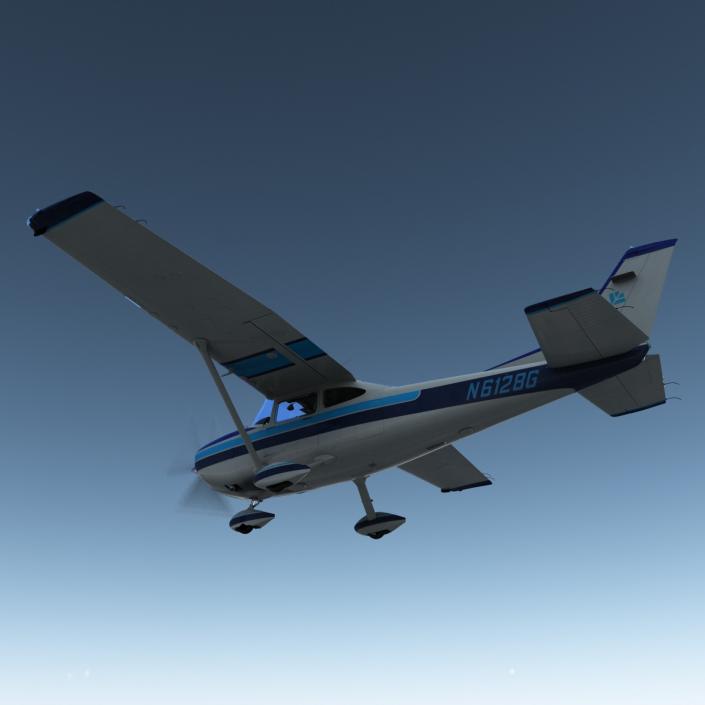 3D model Cessna 182 Skylane Rigged