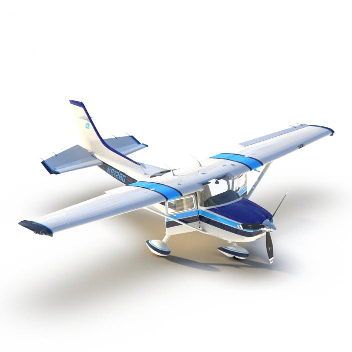 3D model Cessna 182 Skylane Rigged