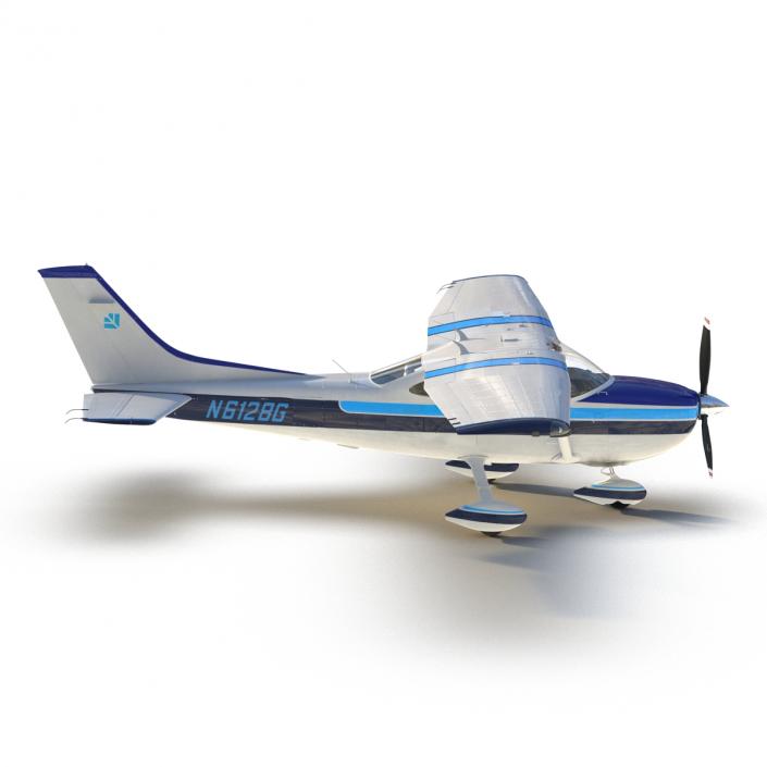 3D model Cessna 182 Skylane Rigged