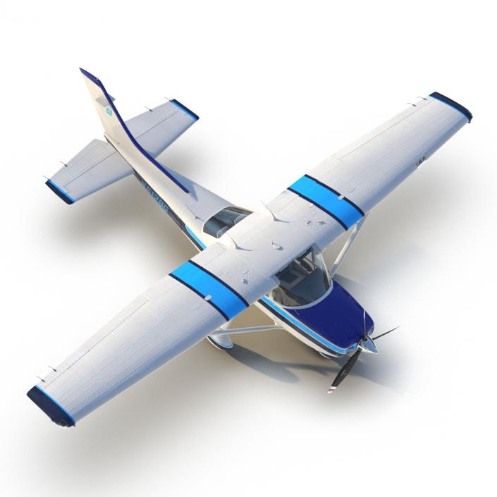 3D model Cessna 182 Skylane Rigged