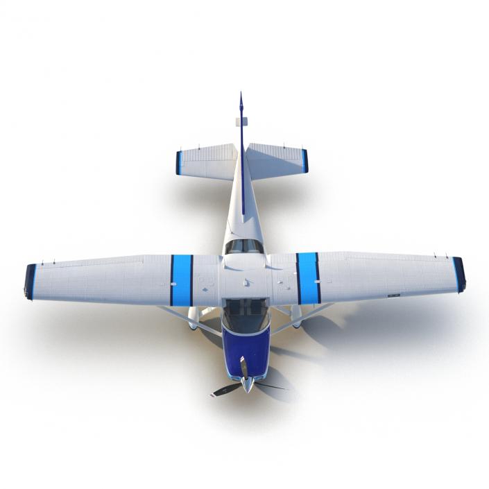 3D model Cessna 182 Skylane Rigged