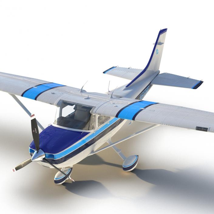 3D model Cessna 182 Skylane Rigged