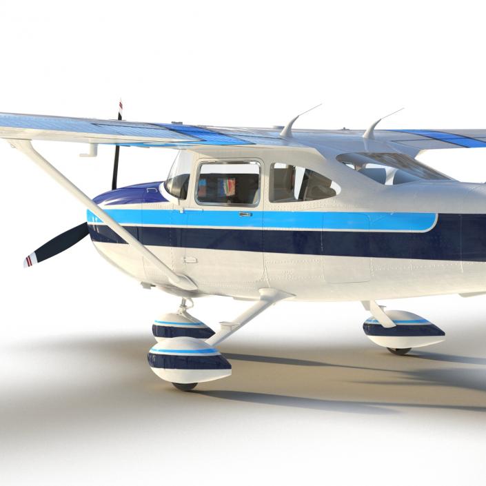 3D model Cessna 182 Skylane Rigged