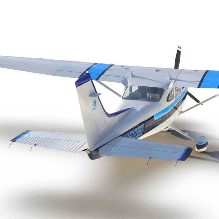 3D model Cessna 182 Skylane Rigged