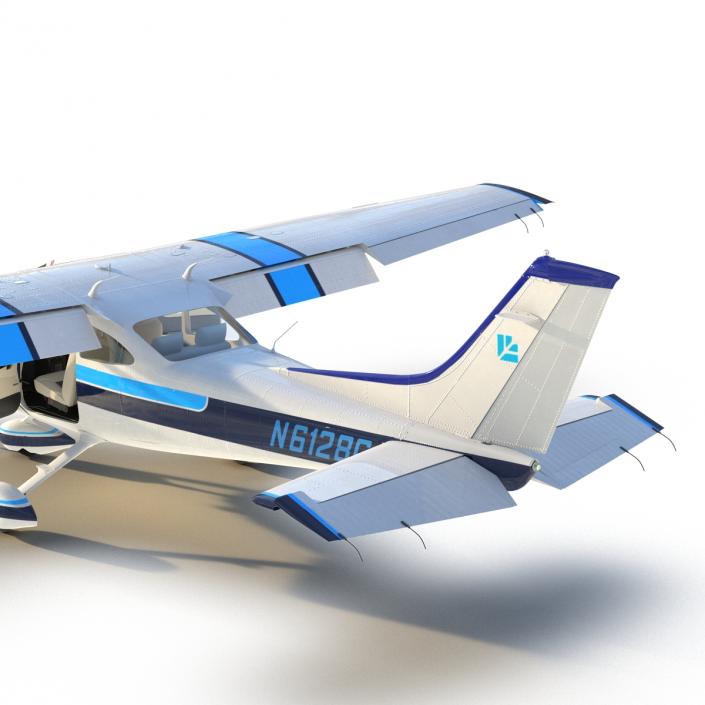 3D model Cessna 182 Skylane Rigged