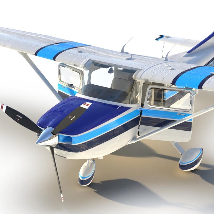 3D model Cessna 182 Skylane Rigged