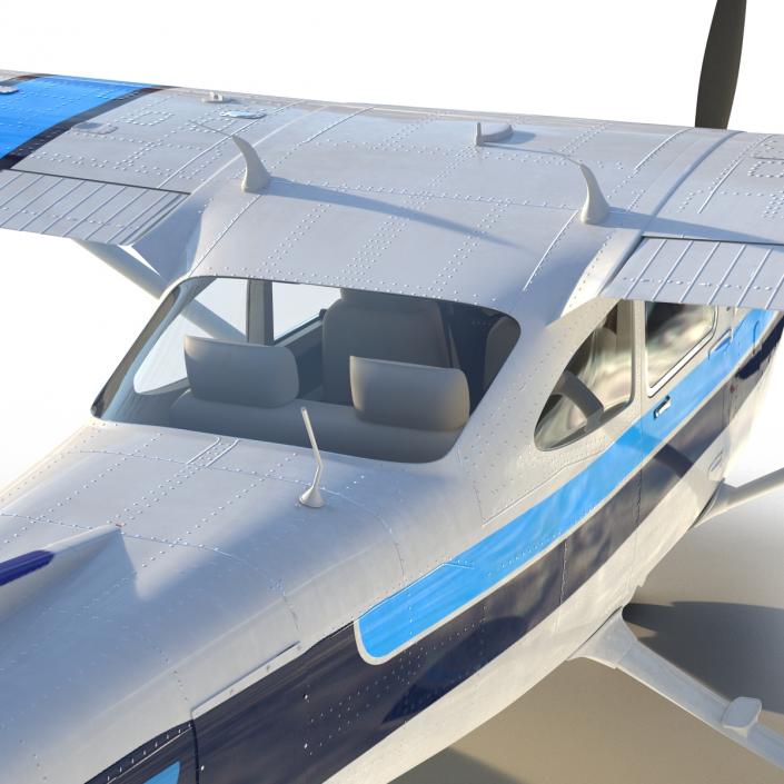 3D model Cessna 182 Skylane Rigged