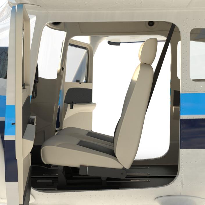 3D model Cessna 182 Skylane Rigged