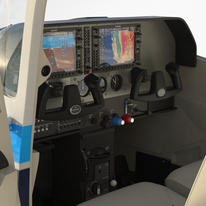 3D model Cessna 182 Skylane Rigged