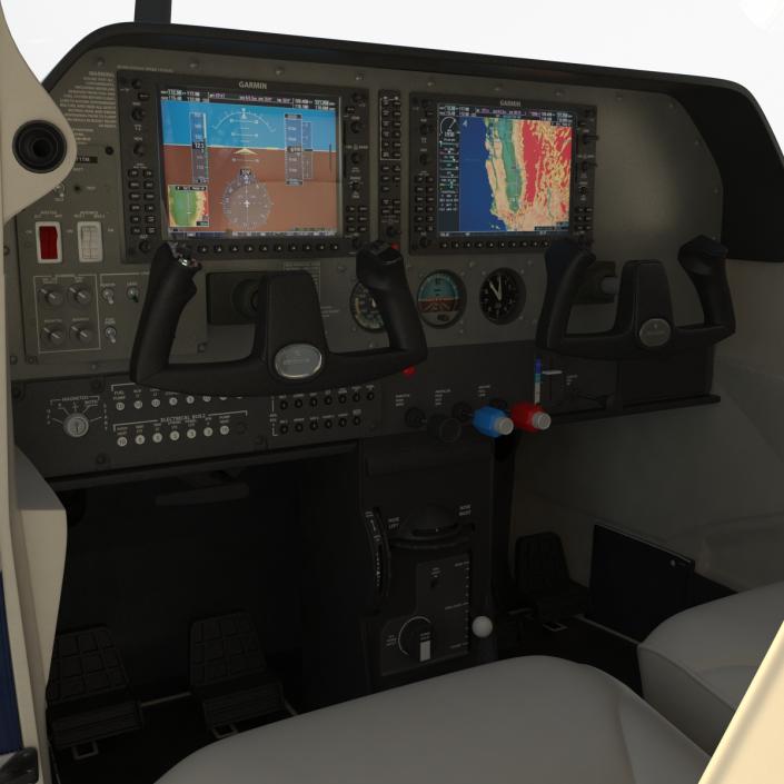 3D model Cessna 182 Skylane Rigged