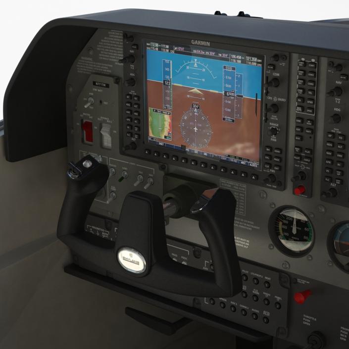 3D model Cessna 182 Skylane Rigged