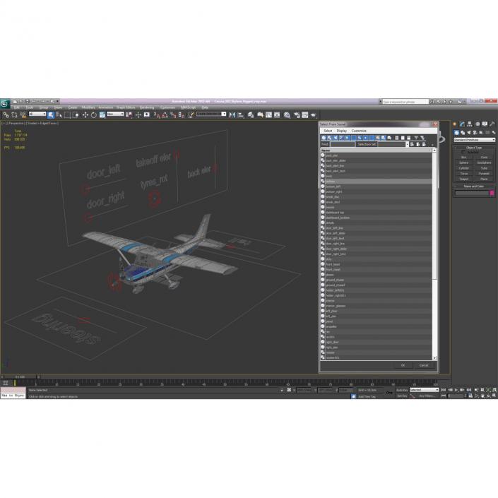 3D model Cessna 182 Skylane Rigged