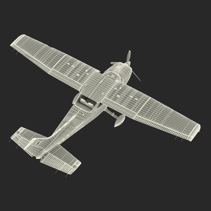 3D model Cessna 182 Skylane Rigged