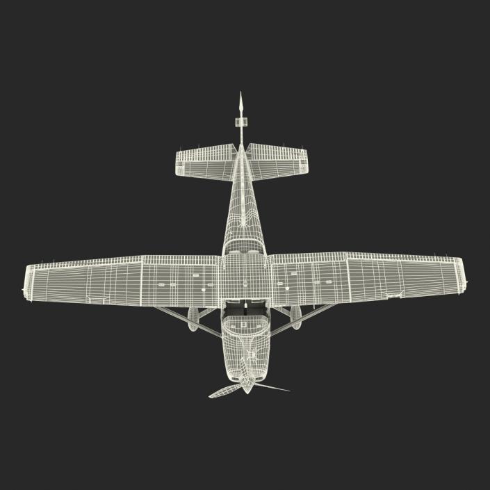 3D model Cessna 182 Skylane Rigged