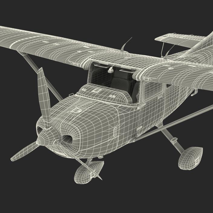 3D model Cessna 182 Skylane Rigged