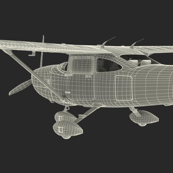 3D model Cessna 182 Skylane Rigged