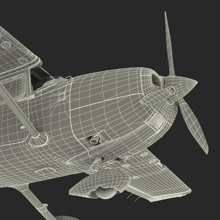 3D model Cessna 182 Skylane Rigged