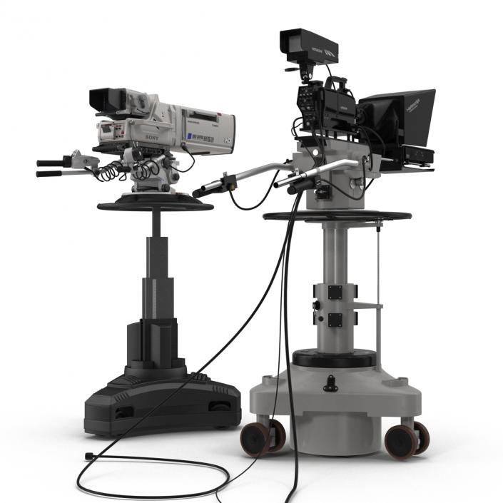 3D TV Studio Cameras Collection model