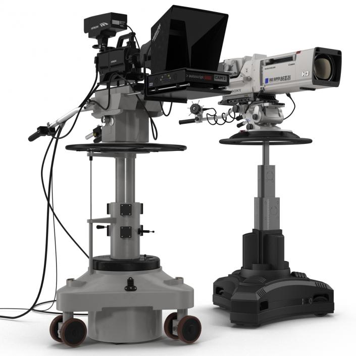 3D TV Studio Cameras Collection model