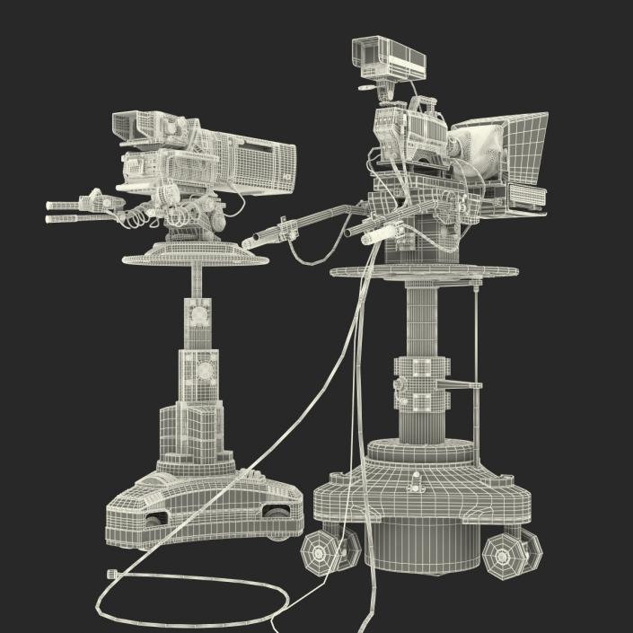 3D TV Studio Cameras Collection model