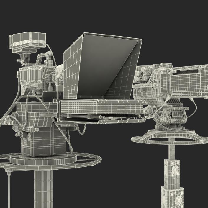 3D TV Studio Cameras Collection model