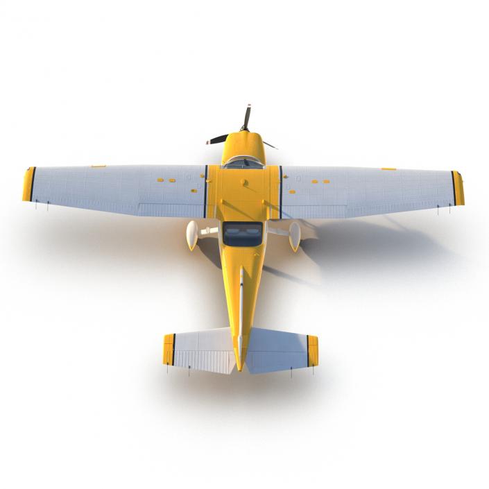 3D model Cessna 182 Skylane Yellow