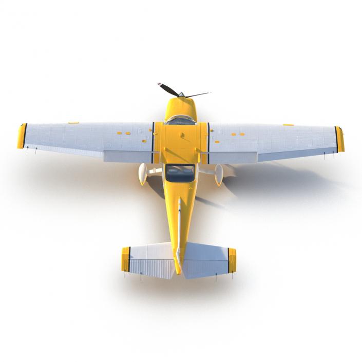 3D model Cessna 182 Skylane Yellow