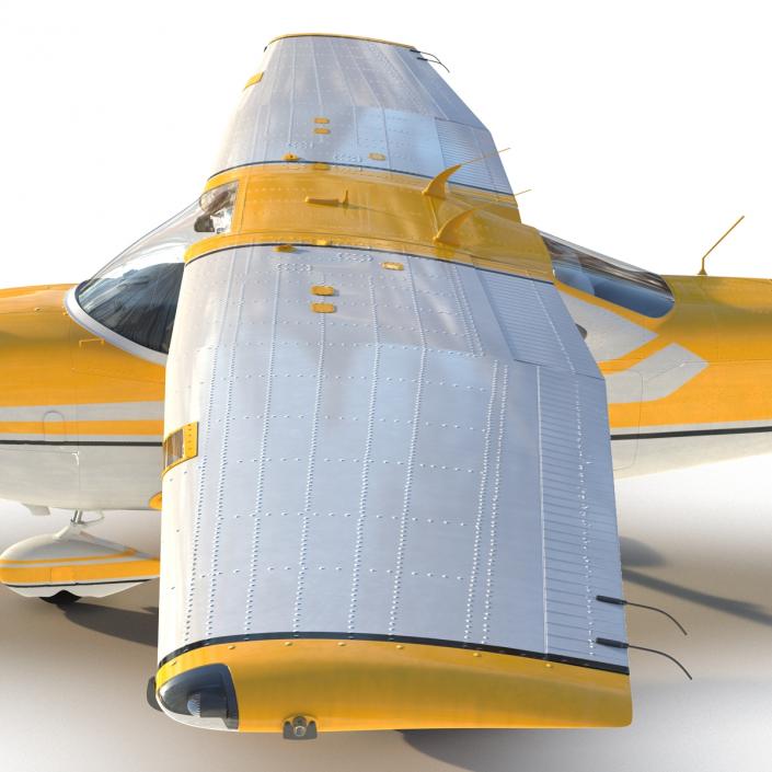 3D model Cessna 182 Skylane Yellow