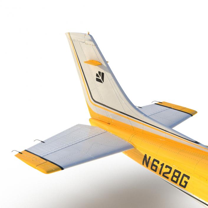 3D model Cessna 182 Skylane Yellow