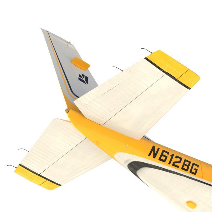 3D model Cessna 182 Skylane Yellow