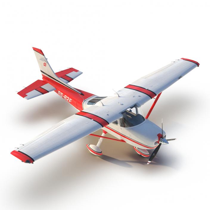 Cessna 182 Skylane Red 3D