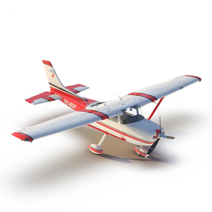 Cessna 182 Skylane Red 3D