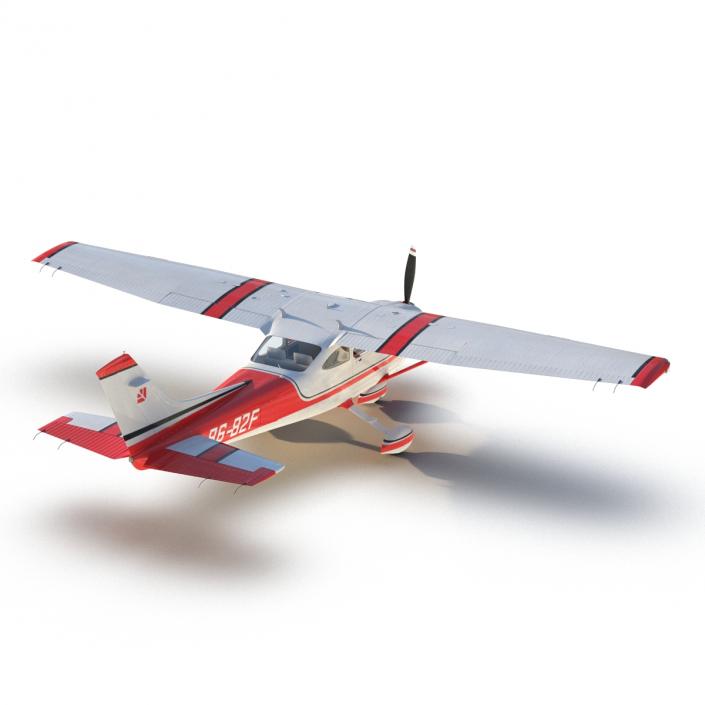 Cessna 182 Skylane Red 3D