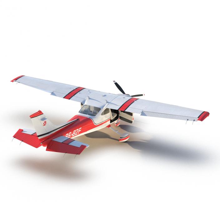 Cessna 182 Skylane Red 3D