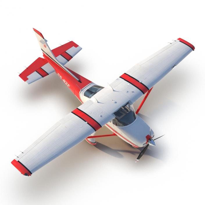 Cessna 182 Skylane Red 3D